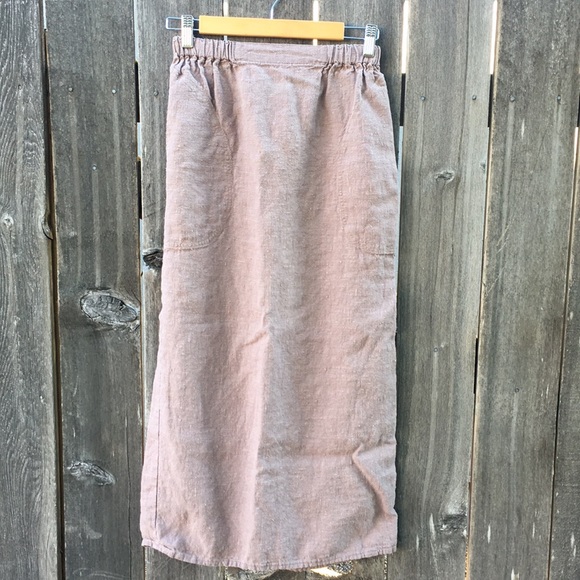 Flax Dresses & Skirts - Flax linen midi skirt